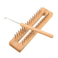 32 Pegs Knitting Loom Kit Craft Wooden Knitting Loom Board Hook Set DIY Craft Tools Kit for Hats Scarves Toys Needle Craft