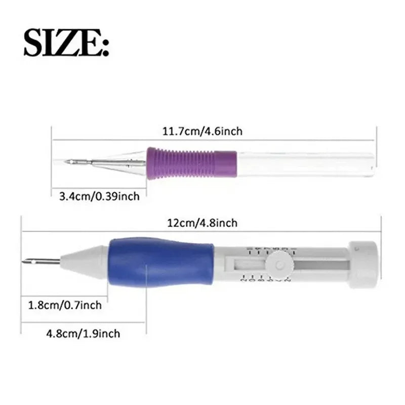 7-Piece Embroidery Punch Needle Sewing Tool Set for Hand Knitting And Sewing Magic Embroidery Punch Needle Kit Sealing Tools